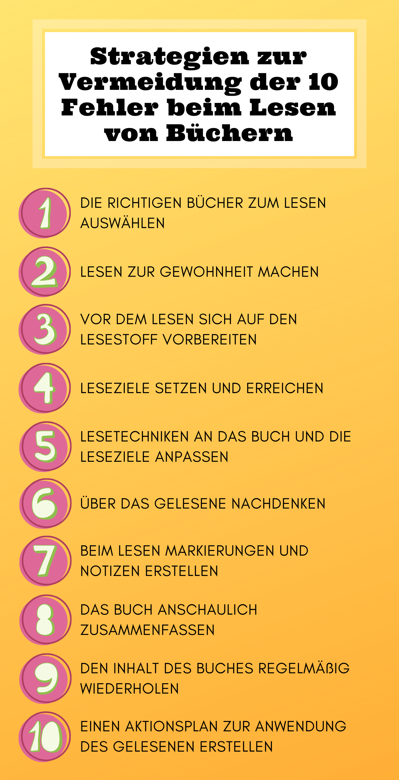 Vermeiden Sie diese 10 Fehler beim Lesen von Büchern Lesinho